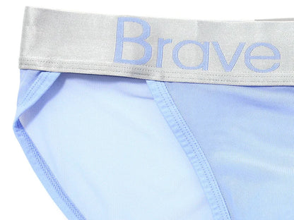 BRAVE PERSON Sexy Transparent Men's Briefs - Breathable Mesh Low-Waist Underwear for Ultimate Comfort