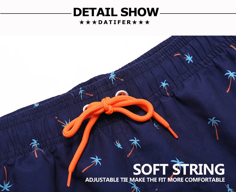 Men's Datifer beach shorts by ShopHub NZ, quick-dry boardshorts for summer swimming, surfing, and athletic activities.