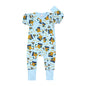 Kids Tales Little Bloom Cotton-Blend Double-Zip Romper