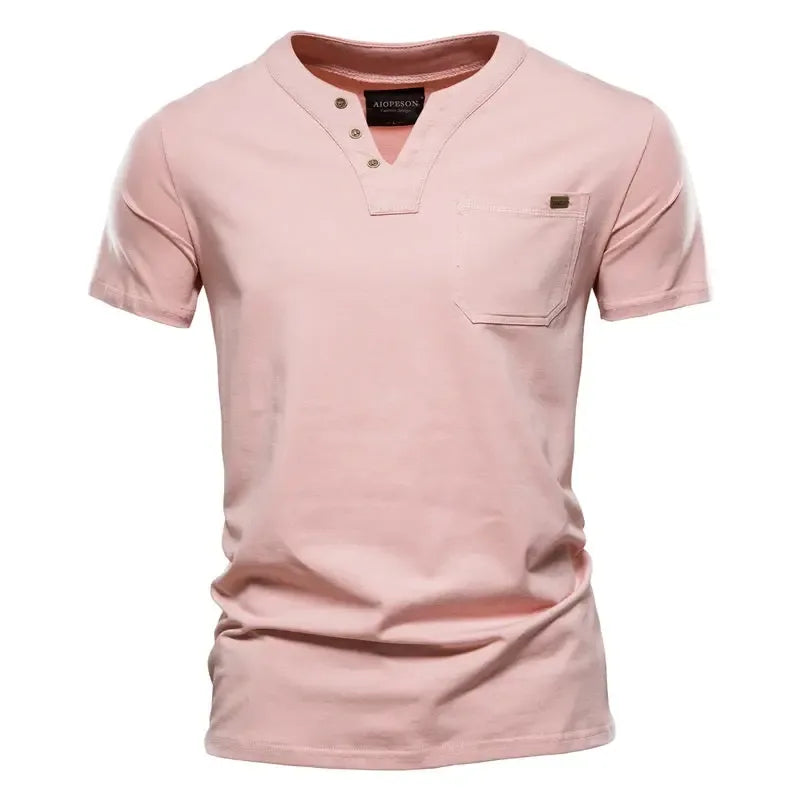 AIOPESON Cotton V-Neck T-Shirts - ShopHub