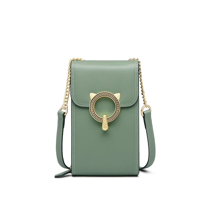 FOXER Split Leather Crossbody Bag
