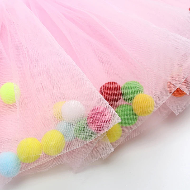 Kids Tales Party Pop Tulle Tutu Skirt for Girls
