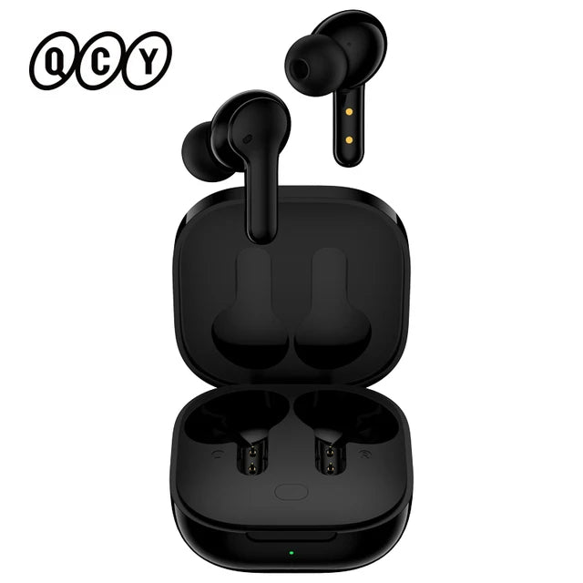 QCY T13 Wireless Earphones with 4 Mic ENC, HD Call, Stereo Sound, Touch Control, Long Standby 40Hrs - ShopHub