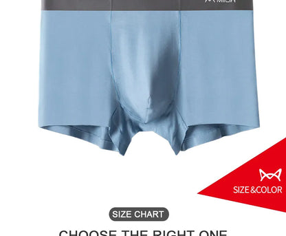 MiiOW Modal Men's Underwear 3Pcs Antibacterial Boxer Shorts