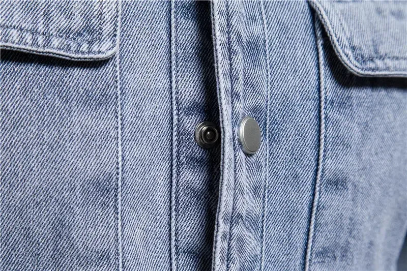 AIOPESON's 100% Cotton Denim Shirts - ShopHub