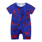 Kids Tales Playful Prints Cotton-Blend Short-Sleeve Baby Romper