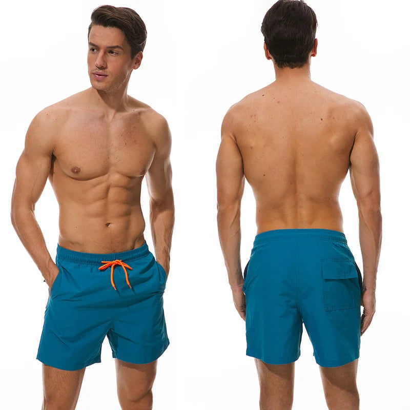 Men's surfboard shorts by ShopHub NZ, stylish beach short swimwear for men, featuring a comfortable fit and vibrant design.