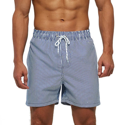 Men's Datifer Brand beach shorts, quick-dry surf swim trunks, athletic boardshorts for summer swimming and gym activities.