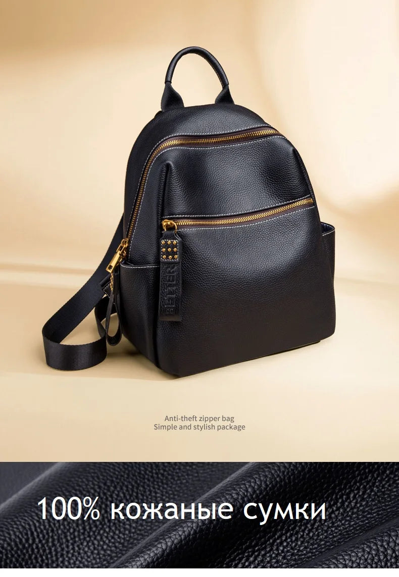 ZOOLER Top Sell Genuine leather Backpack Women Real Leather Travel Bags Style Backpack Soft Skin Female School Girl  Bags MY113