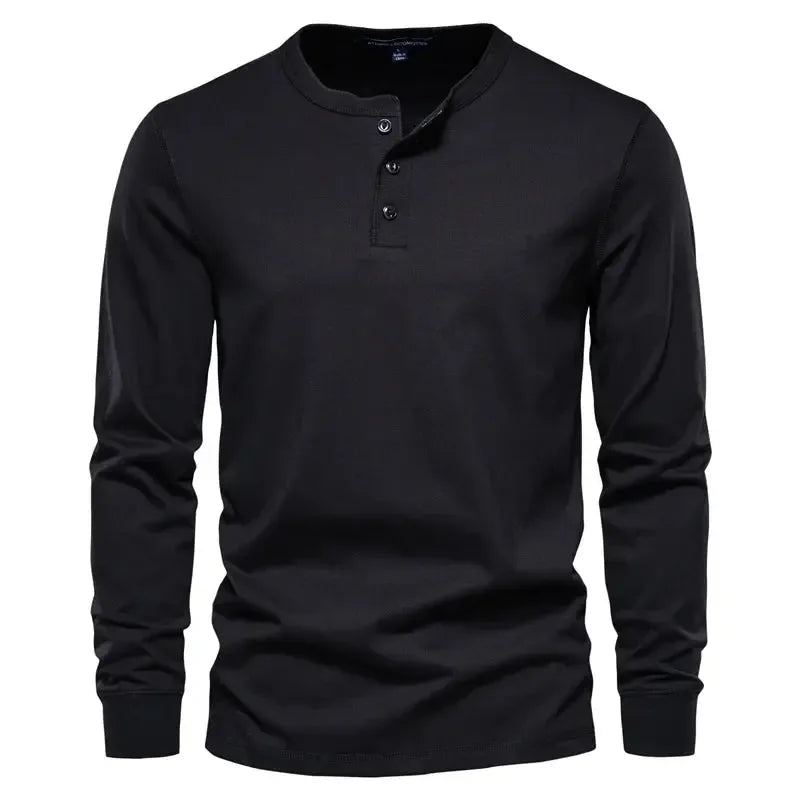 AIOPESON Henley Collar Shirts - ShopHub