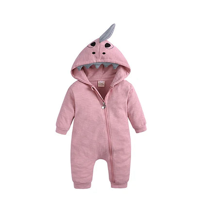 Kids Tales Bunny Hugs Cotton-Blend Hooded Baby Romper