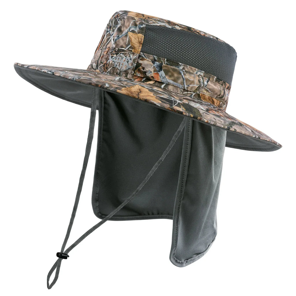 BASSDASH UPF 50+ UV Protection Bucket Hat Autumn Forest
