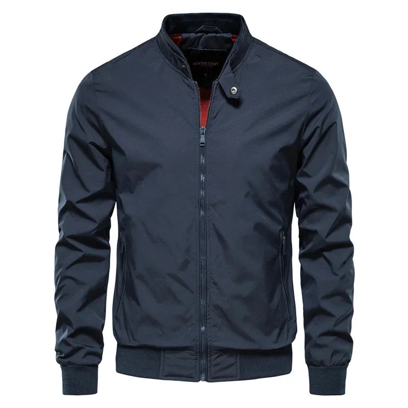 AIOPESON Solid Colour Baseball Jackets - ShopHub
