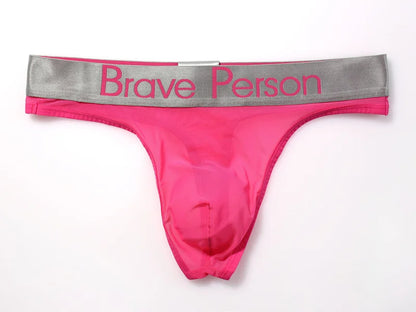BRAVE PERSON Transparent Men's Briefs - Low-Waist Mesh Gauze Breathable Underwear