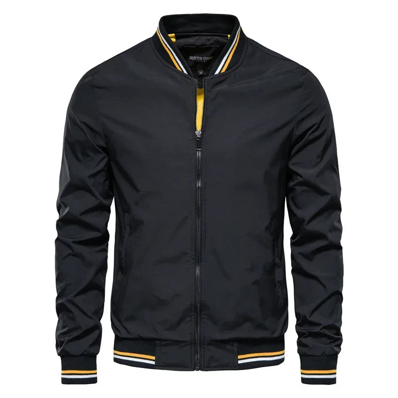 AIOPESON Solid Colour Bomber Jackets - ShopHub