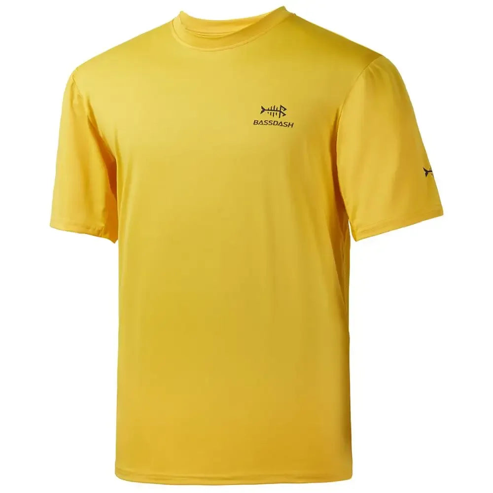 BASSDASH Men’s UPF 50+ Sun Protection Fishing Shirt Amber