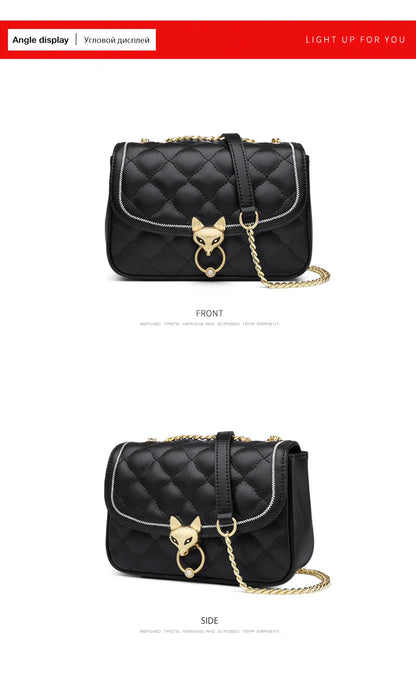 FOXER Split Leather Crossbody Bag