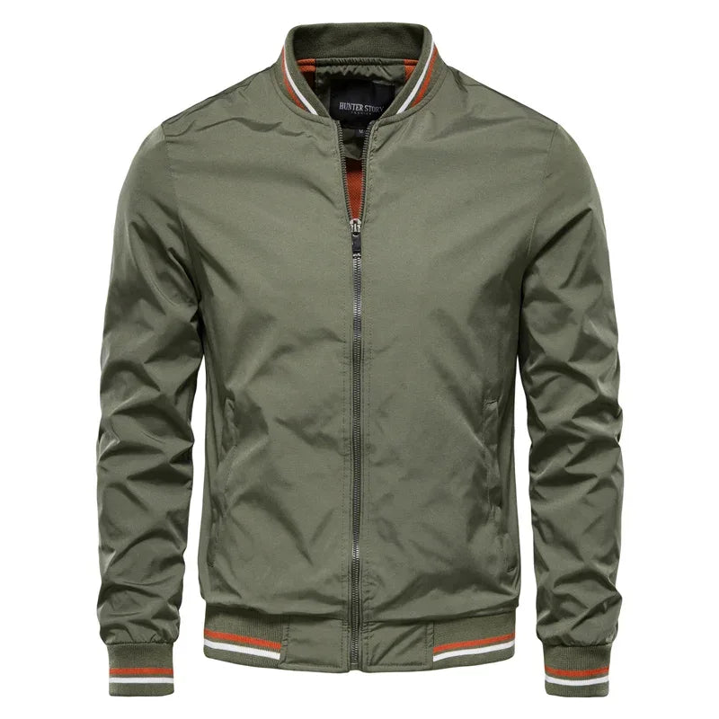AIOPESON Solid Colour Bomber Jackets - ShopHub