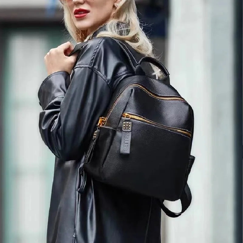 ZOOLER Top Sell Genuine leather Backpack Women Real Leather Travel Bags Style Backpack Soft Skin Female School Girl  Bags MY113