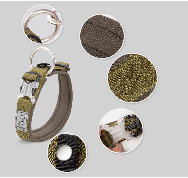 TRUELOVE Adjustable Padded Pet Dog Collar Comfort and Ventilation Pull-resistant Explosion Proof Personalized Printing YC1853