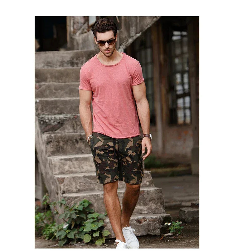 AIOPESON 100% Cotton Casual Soft Fitness T-Shirts - ShopHub