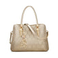 FOXER Split Leather Monogram Handbag