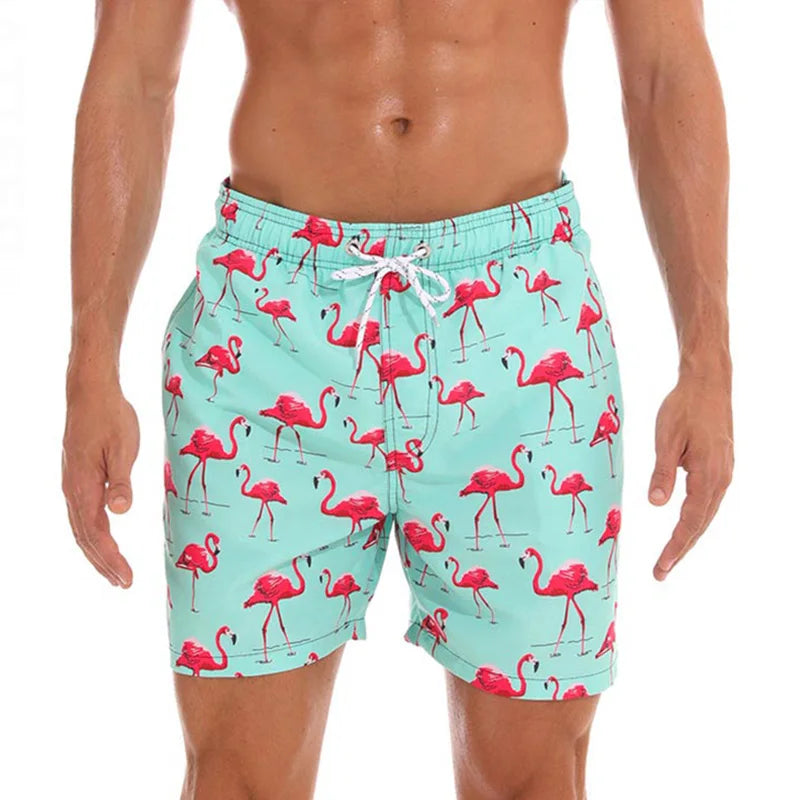 Men's Datifer Brand beach shorts with quick-dry fabric, stylish surf swimwear, perfect for summer, swimming, and athletic activities.