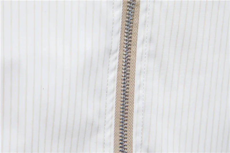 AIOPESON Striped Bomber Jackets - ShopHub