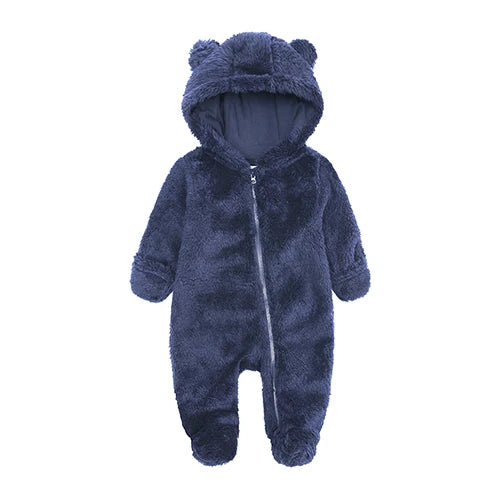 Kids Tales Cosy Cub Cotton-Lined Hooded Baby Romper