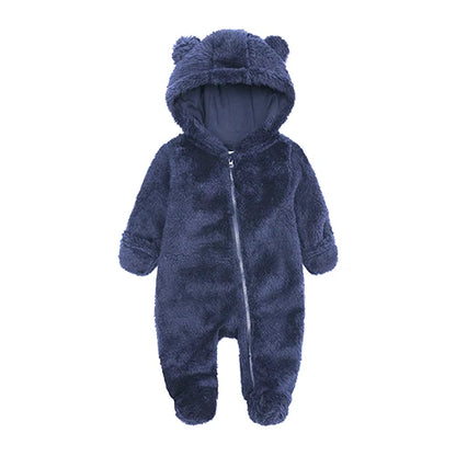 Kids Tales Cosy Cub Cotton-Lined Hooded Baby Romper