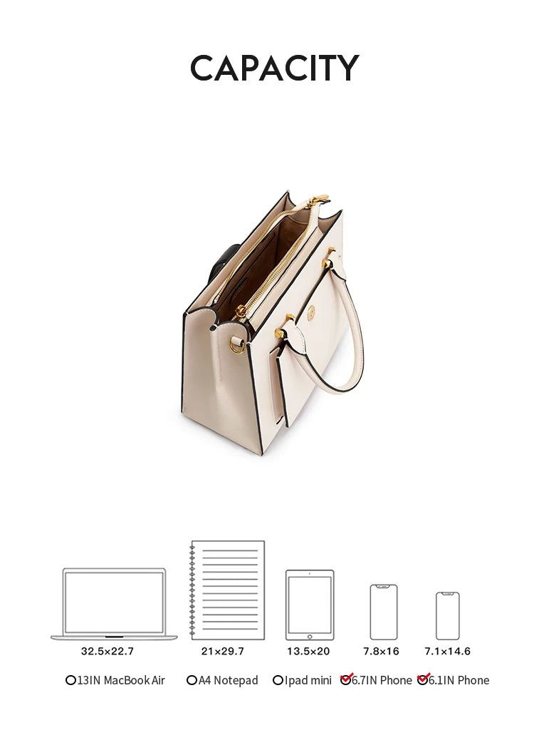 BAFELLI City Chic Leather Crossbody Handbag