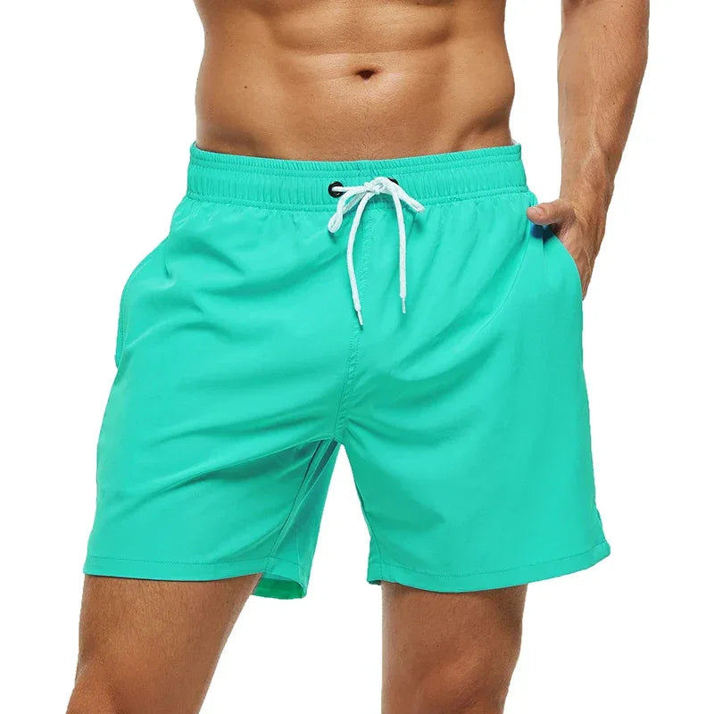 DATIFER Men's Solid Boardshorts - ShopHub