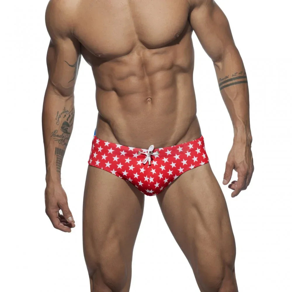 UXH Sexy Men's Low Waist Swim Briefs - ShopHub
