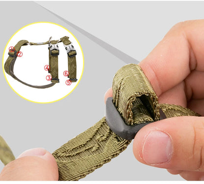 TRUELOVE  Pet Harness Double-H Nylon Personalized Dog Harness NO PULL Reflective Breathable Adjustable YH1803