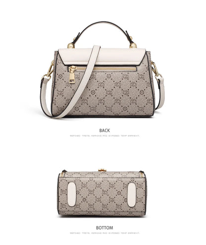 FOXER Women's Shoulder Bag Vintage Signature Tote Bag 2026 Luxury Fashion Female Handbag Crossbody Purse