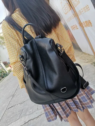 ZOOLER Hot Seller Women Cow Backpack 100% Genuine Leather Backpack Causal School Bags Travel Cowskin Female Backpacks#Z186