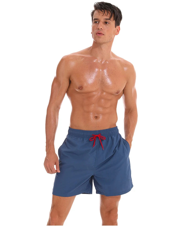 Men's ShopHub NZ swimwear boardshorts with breathable nylon mesh liner, stylish 2026 new arrival for surfing and beach sports.