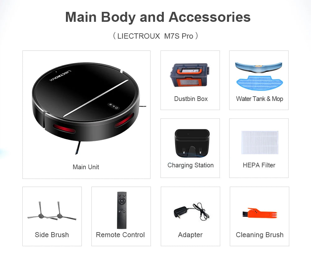 Liectroux M7S Robot Vacuum Cleaner