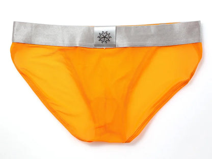 BRAVE PERSON Sexy Transparent Men's Briefs - Breathable Mesh Low-Waist Underwear for Ultimate Comfort