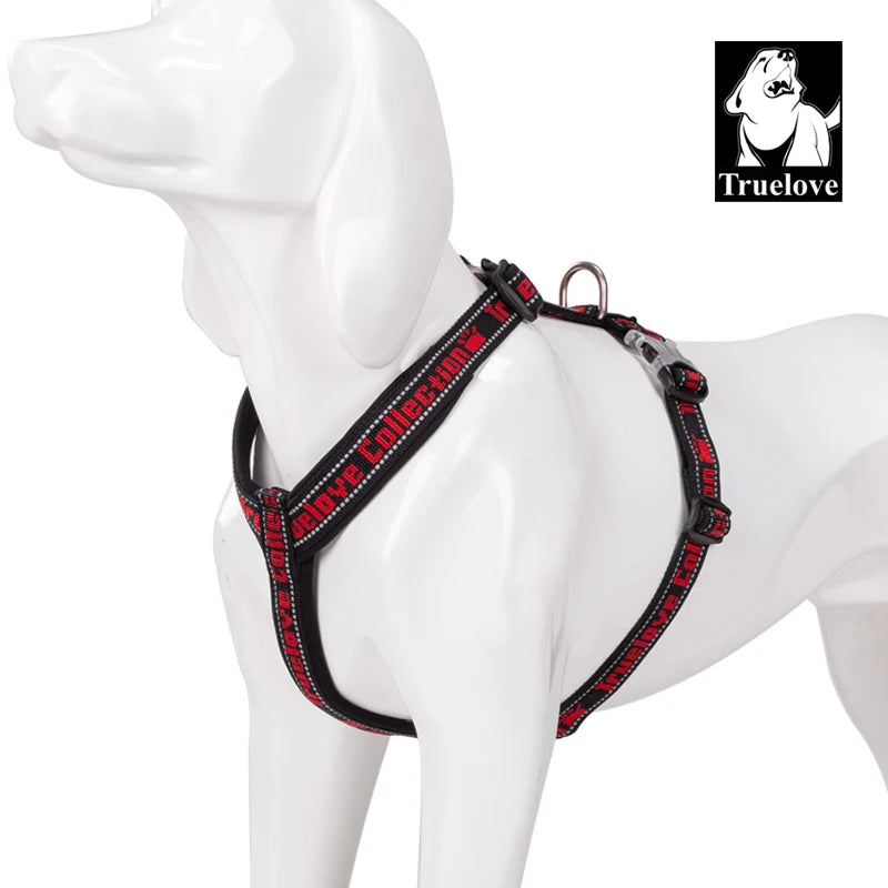 Truelove Dog Harness Reflective No Pull Tactical Military Training Design Neoprene Padded Comfort Mesh Adjustable TLH6371