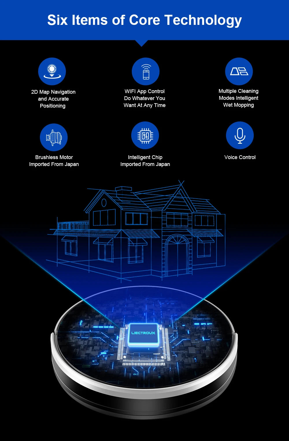 LIECTROUX/LILIN C30B Robot Vacuum Cleaner