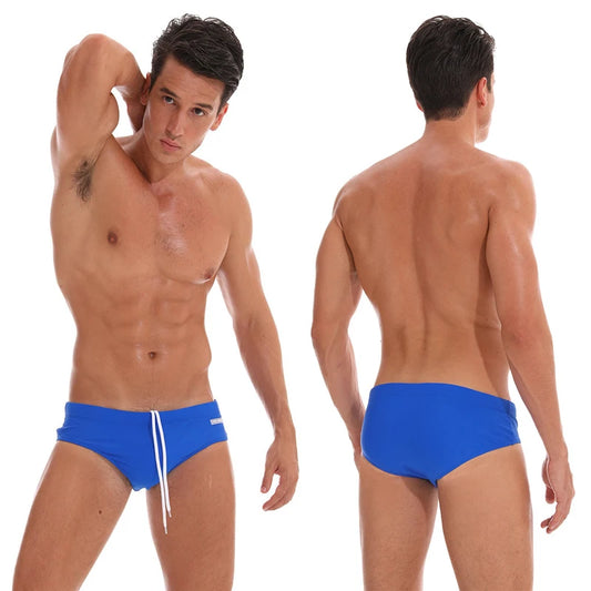 Men's DATIFER quick dry swim briefs, ShopHub NZ, featuring a sleek design ideal for swimming and water sports.