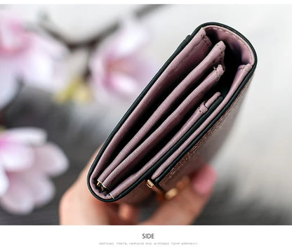 FOXER Women's Split Leather Long Wallet