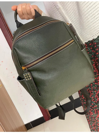 ZOOLER Top Sell Genuine leather Backpack Women Real Leather Travel Bags Style Backpack Soft Skin Female School Girl  Bags MY113