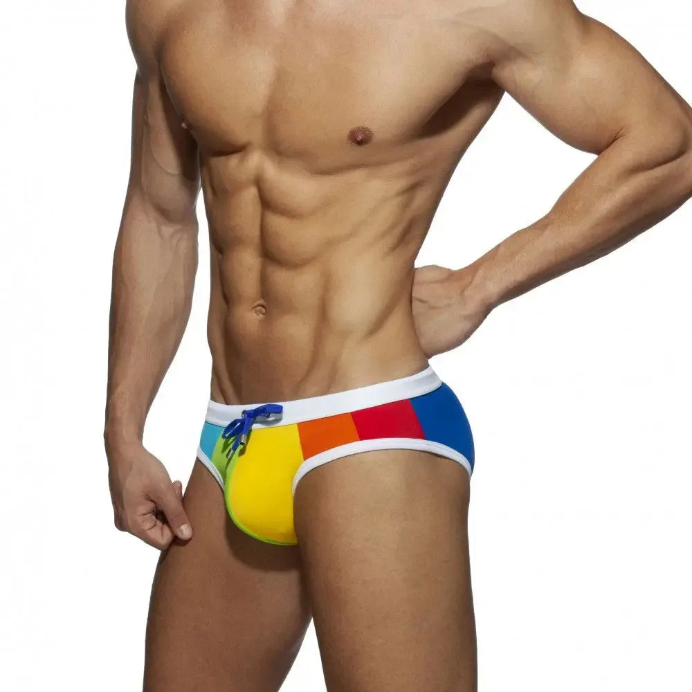 UXH Padded Contrast Colour Swim Briefs - ShopHub