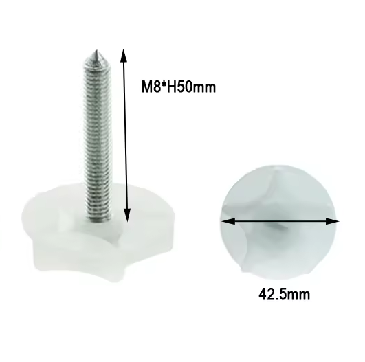 M8 Headboard Bolts for Base (white) sue-e furniture