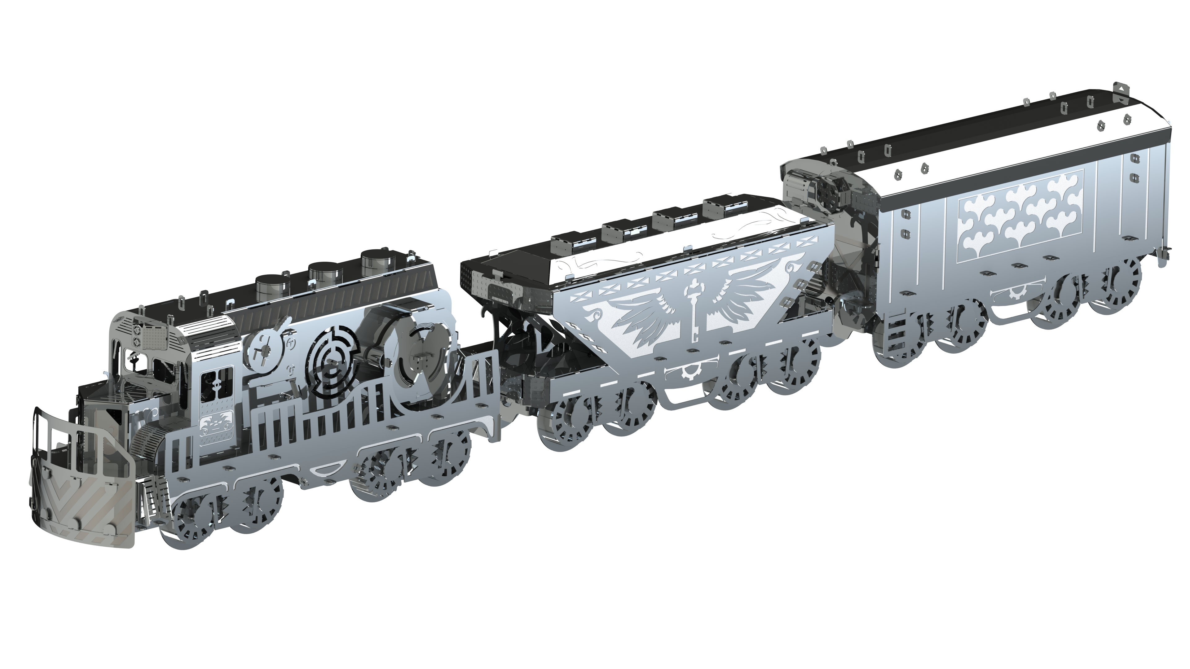 HEAVY LOCO FREIGHT TRAIN-1