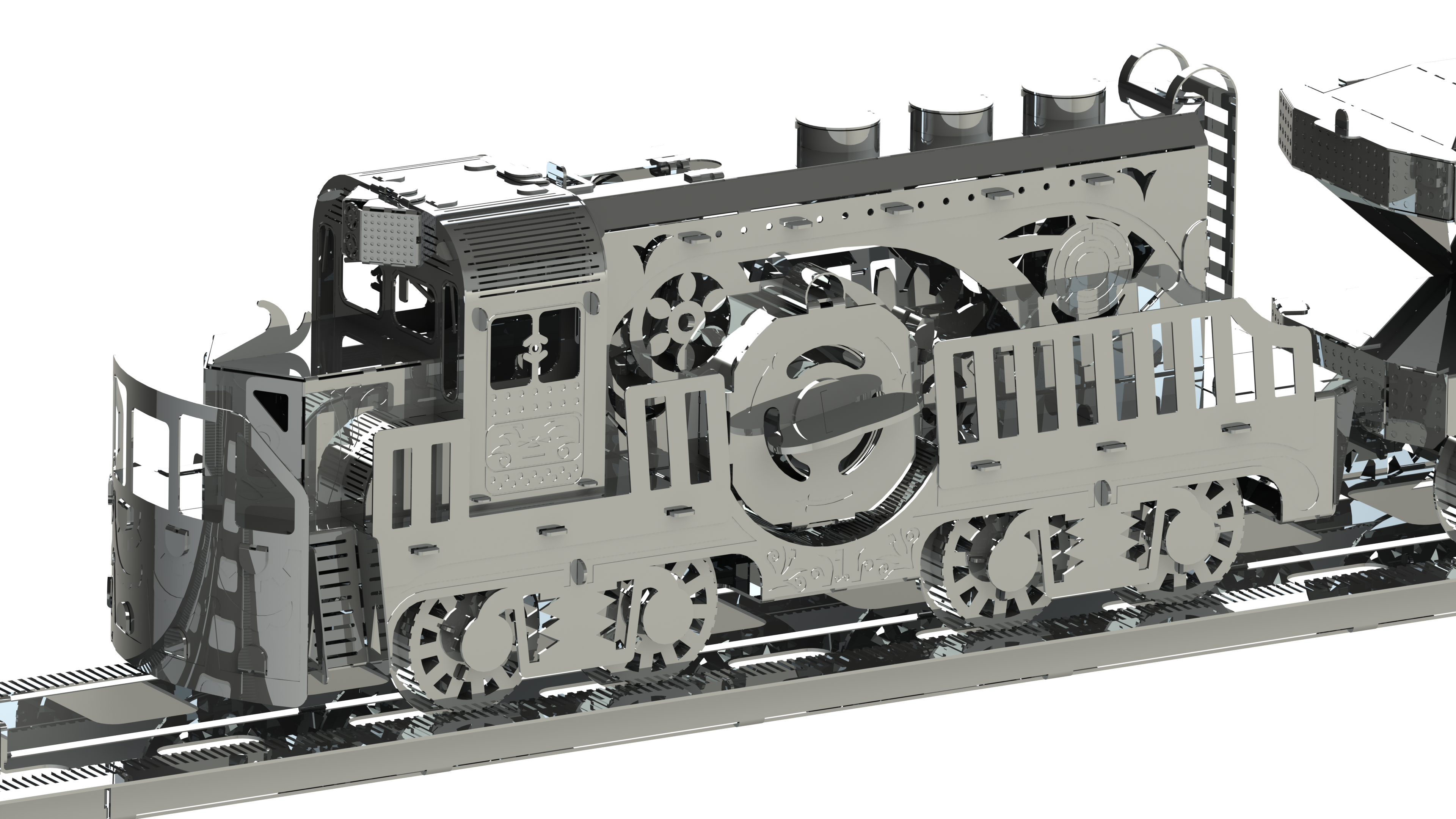 HEAVY LOCO FREIGHT TRAIN-2