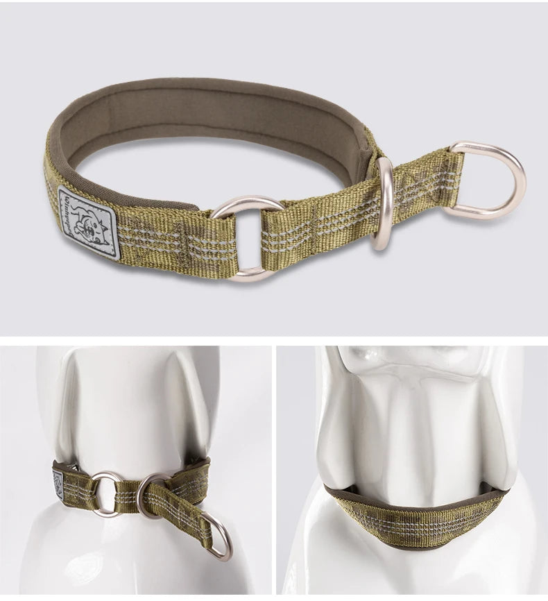 Truelove P Chain Pet Reflective Collar Nylon Best Neoprene Padded Half Choke Training Lightweight Washable Sports YC1852