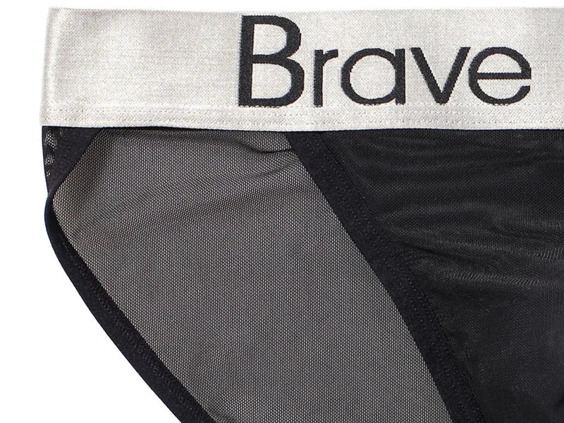 BRAVE PERSON Sexy Transparent Men's Briefs - Breathable Mesh Low-Waist Underwear for Ultimate Comfort